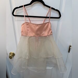 Urban Outfitters Out From Under Jasmine tiered tie-back cami